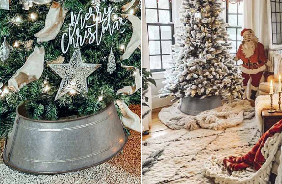 HUGE Galvanized Tree Collar