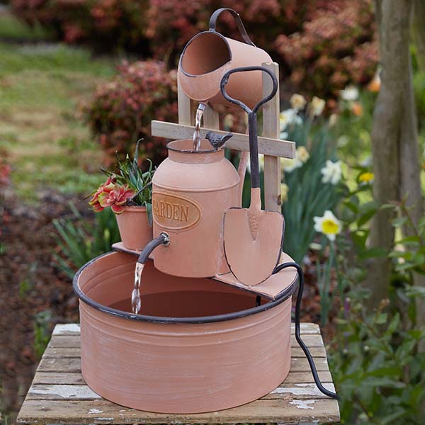 Garden Tools Metal Fountain