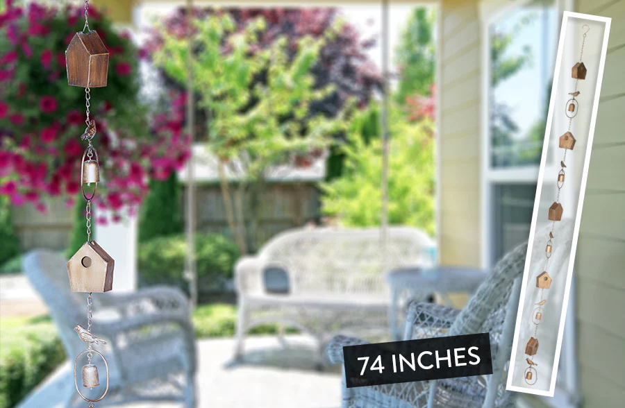 Brass Finish Rain Chain