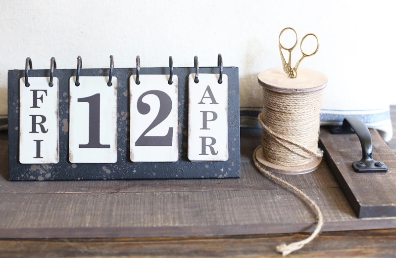 Rustic Perpetual Calendar