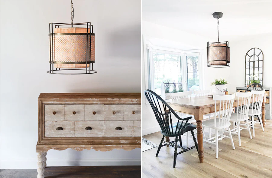 HUGE Nomad Drum Pendant Light