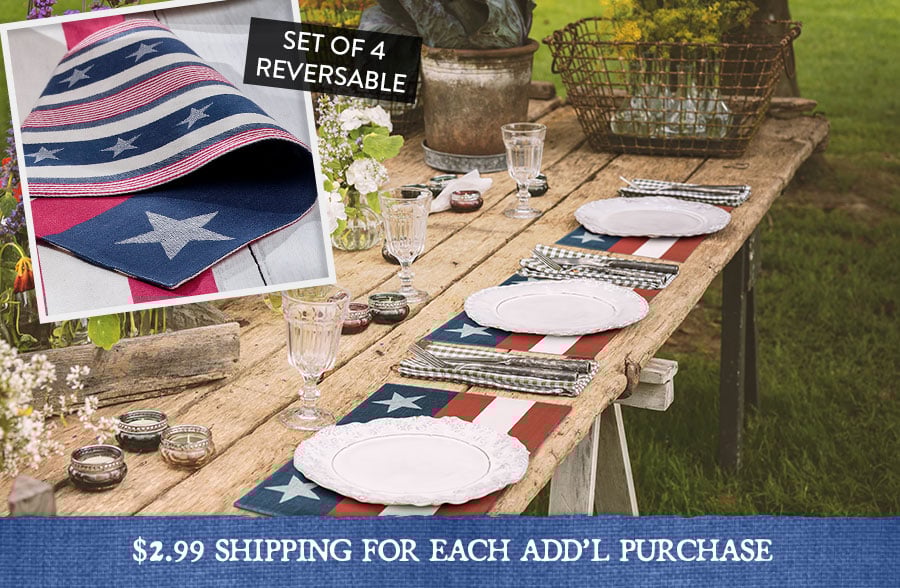 Patriotic Placemats, Set of 4