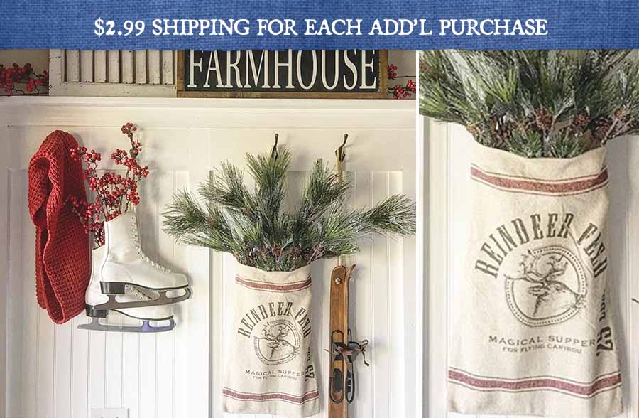 Hanging Reindeer Feedsack