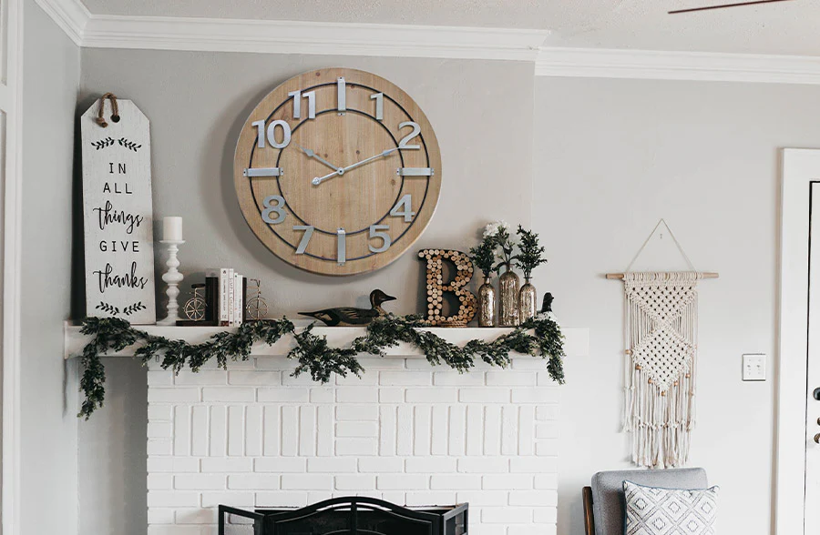 Rustic Industrial Wall Clock