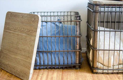 Wire Chicken Coop Crate Tables  Set of 2