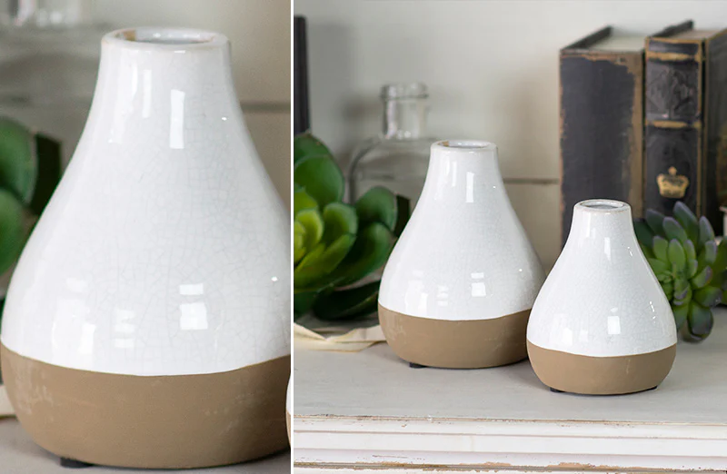 Ceramic Flower Vase  Set of 2