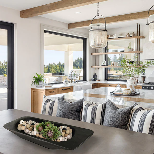 Hand Carved Matte Black Dough Bowl