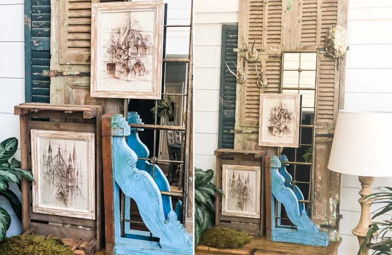 Vintage Inspired Cathedral Prints  Set of 2