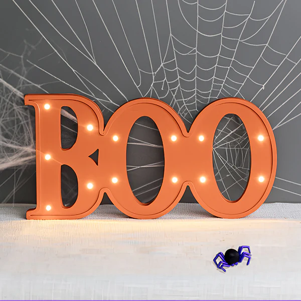 Light Up Boo Marquee Sign