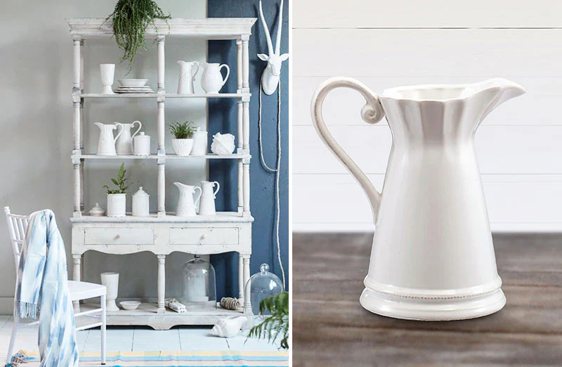 Stoneware Serving Pitcher