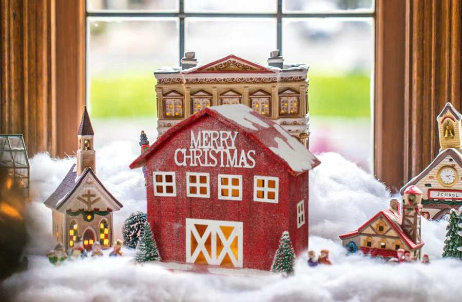 Merry Christmas Light Up Barn