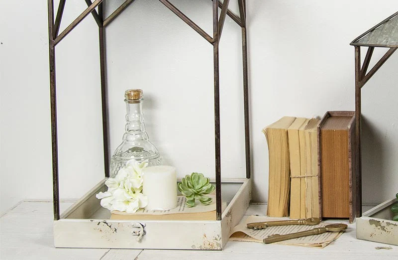 Metal Home Planters  Set of 2