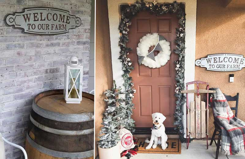 Welcome To Our Farm Sign