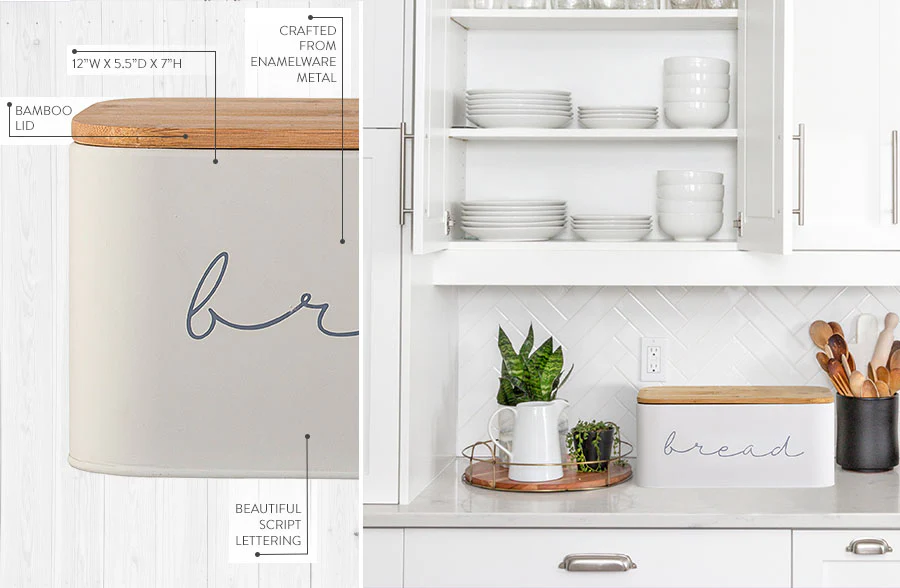 Enamel Bread Bin