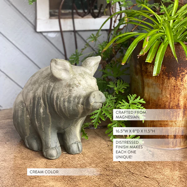 BIG Wilbur Sitting Pig Accent