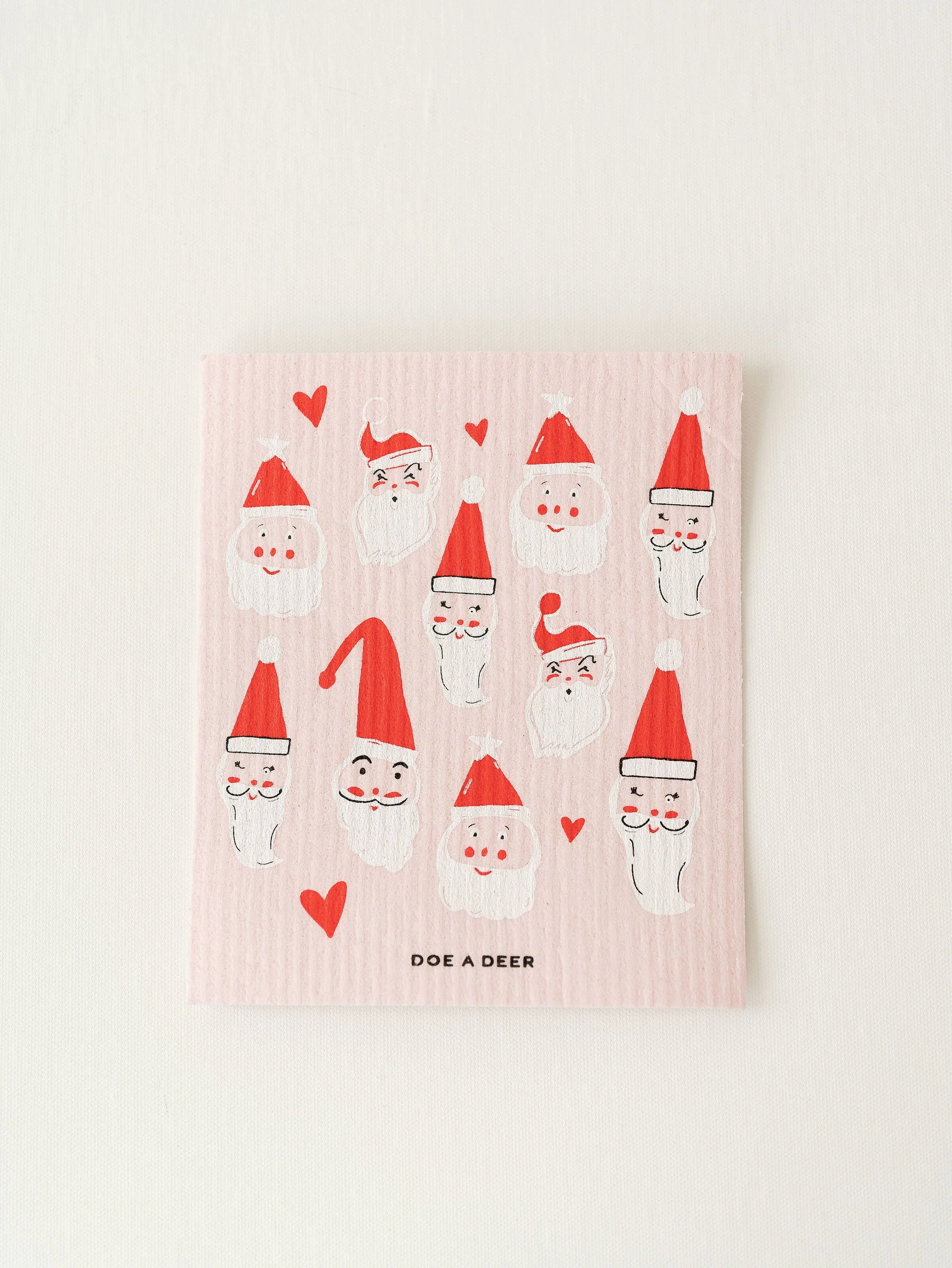 Many Faces Of Santa - Swedish Dishcloth