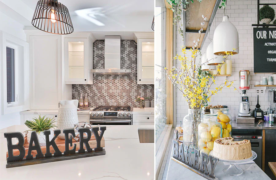 Wooden Tabletop Bakery Sign