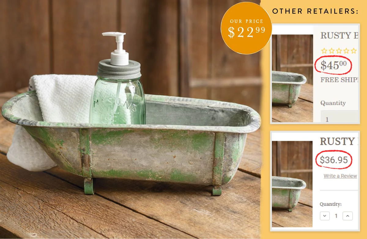 Green Distressed Antique Bathtub