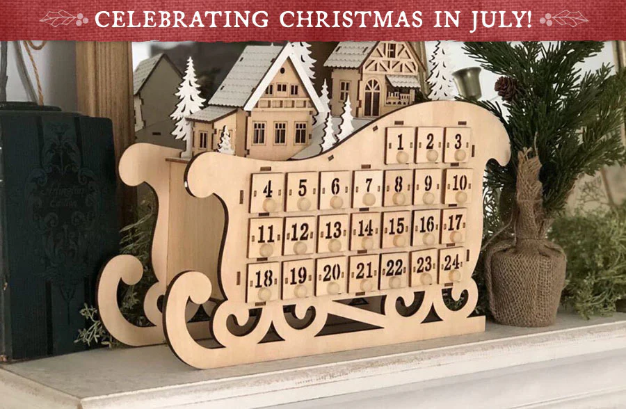 Santa's Sled Countdown Calendar