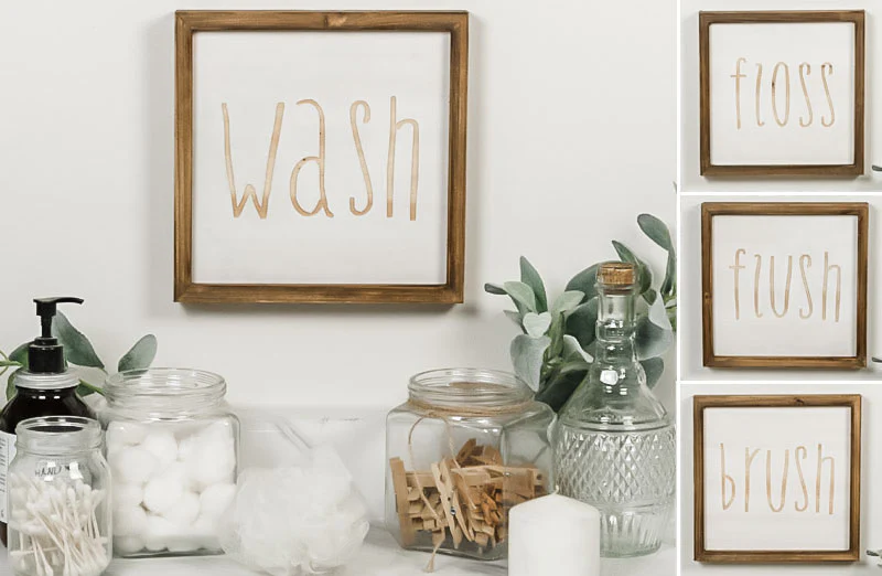 Vintage Bathroom Signs