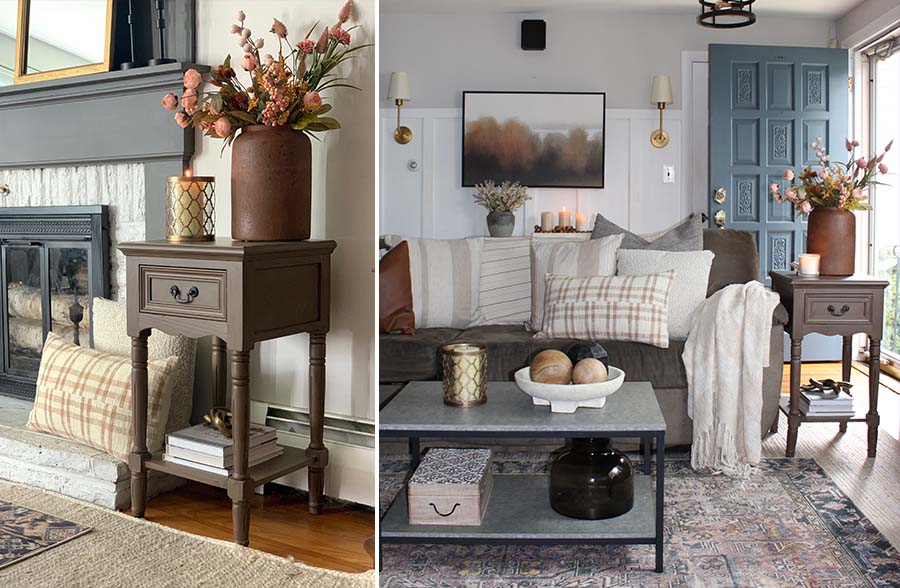 Classic Wooden Side Table with Drawer