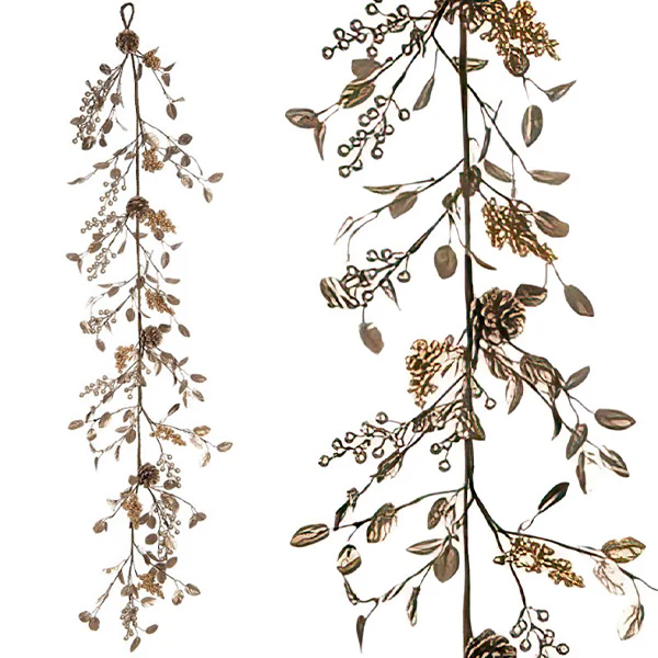 Autumn Glitz Floral Garland | Blue Harvest
