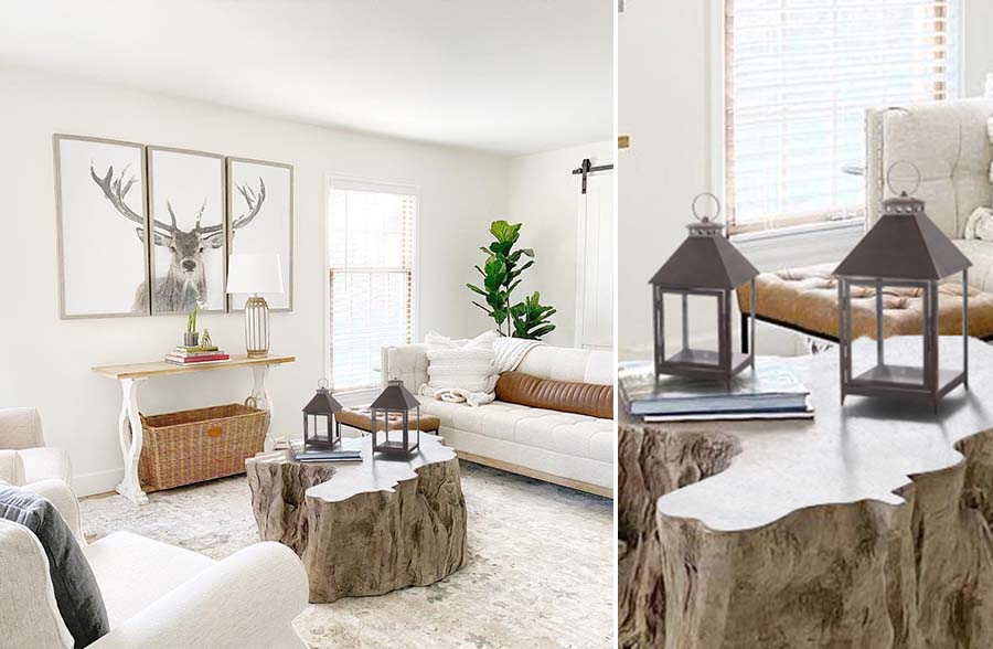 Oil Rubbed Iron Lanterns, Set of 2