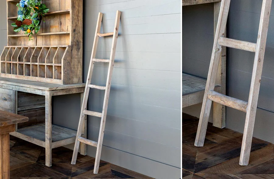 Primitive Wooden Display Ladder