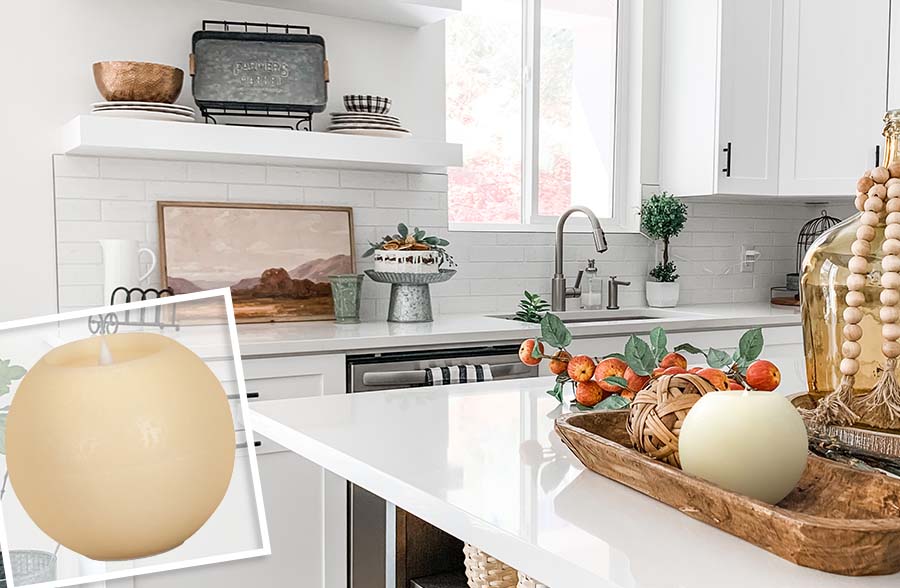 Round LED Candle with Timer