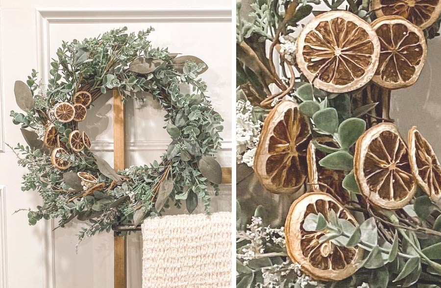 Premium Dried Fruit and Eucalyptus Wreath