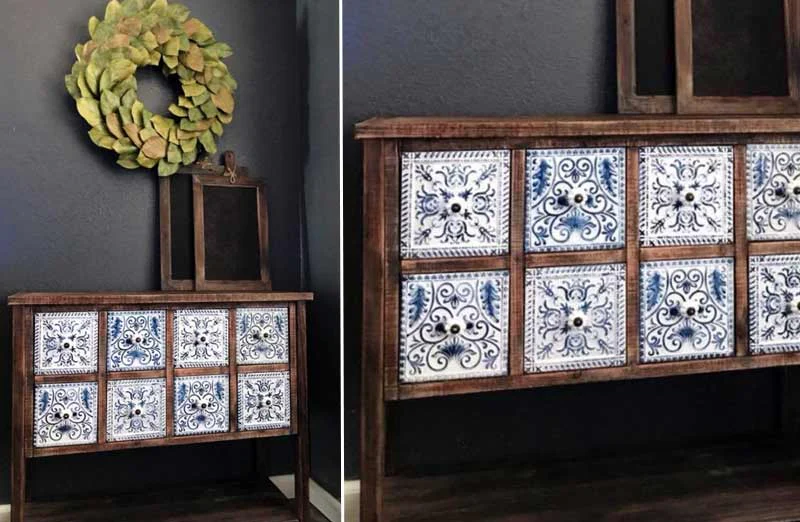 Delft Inspired Console Table