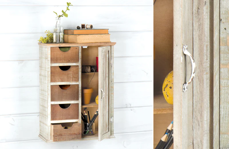 Farmhouse Wooden Storage Cabinet