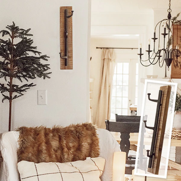 Rustic Industrial Vertical Wall Hook