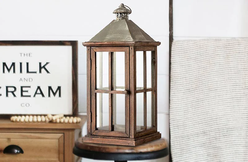 HUGE Antique Candle Lantern