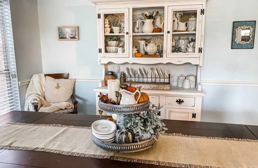 Galvanized Cutout Two-Tier Tray