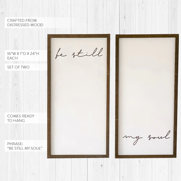 Be Still My Soul Sign Set