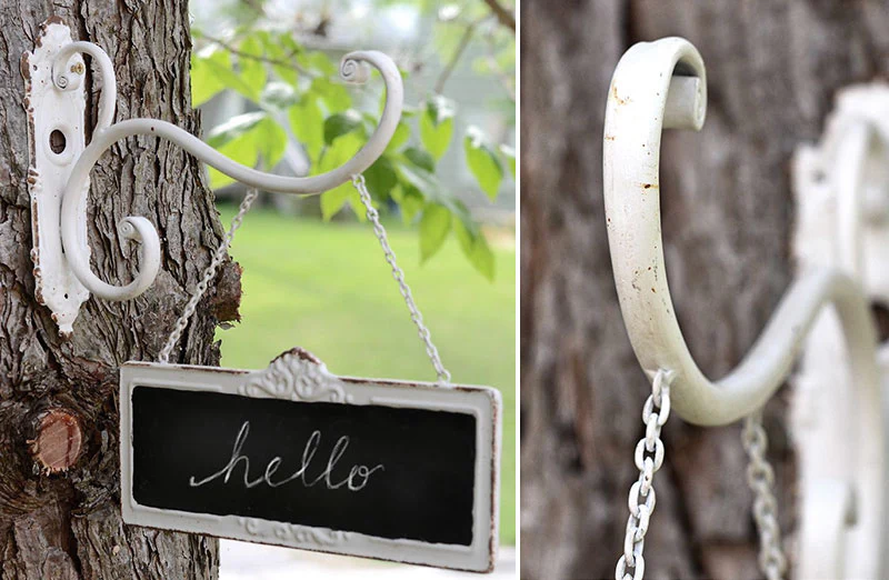 Double Sided Chalkboard Sign With Metal Bracket