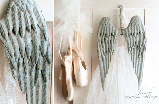 Metal Angel Wings Wall Decor