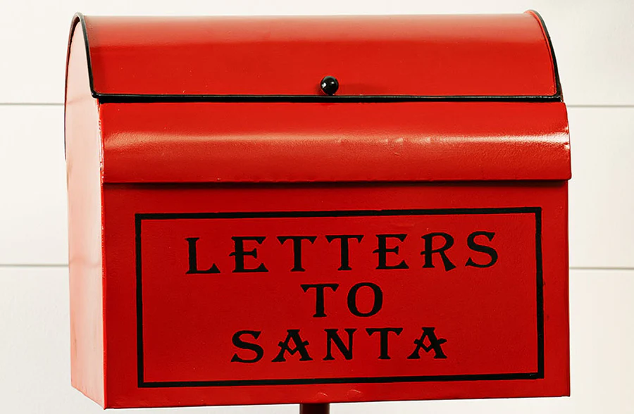 Letters To Santa Iron Mailbox