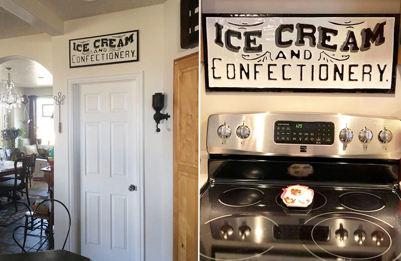 Artist Designed Ice Cream Sign