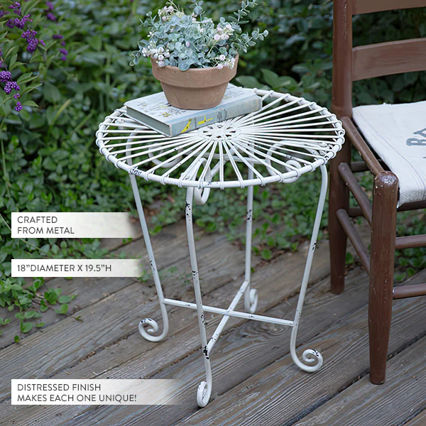 Cottagecore Garden Round Side Table