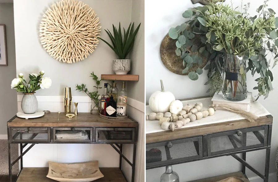 Industrial Console Table