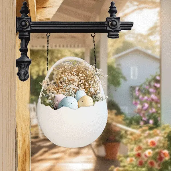 Easter Egg Planter With Bracket Option | Our Easter Signs Of The Seasons Edition
