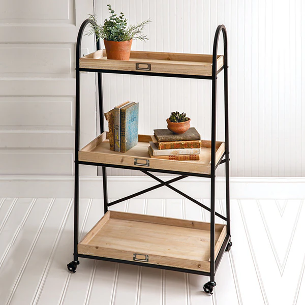Three-Tier Rolling Shelf