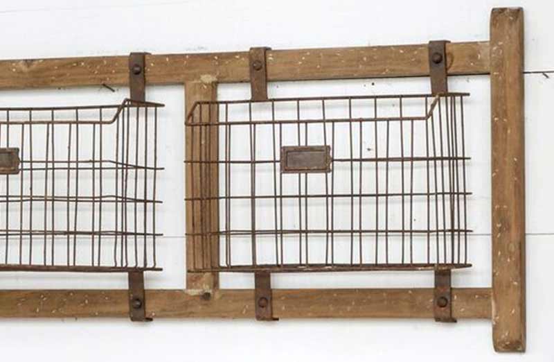 Wall Mounted Basket Rack