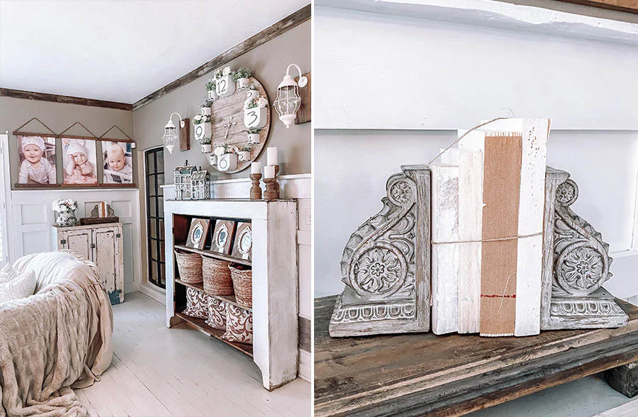 Classic Chunky Corbel Bookends, Set of 2