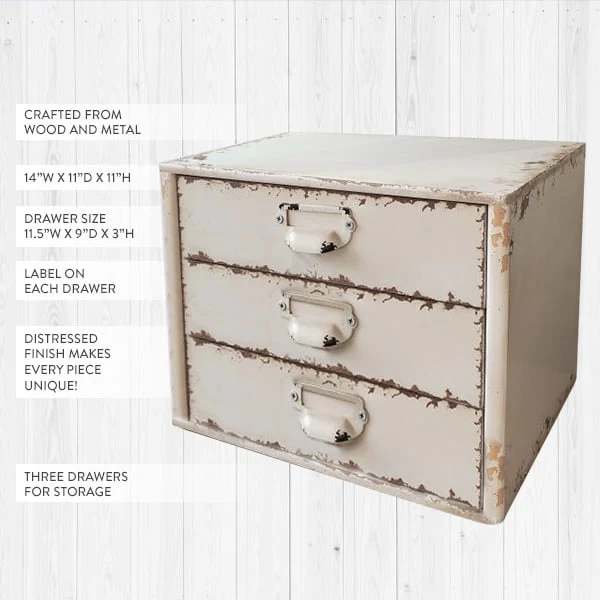 Chippy Vintage Drawer Organizer | DES Exclusive
