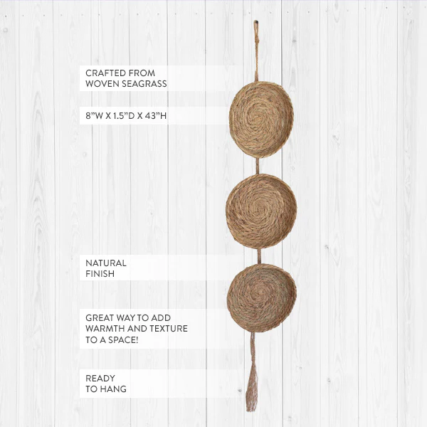 Woven Seagrass Wall Decor