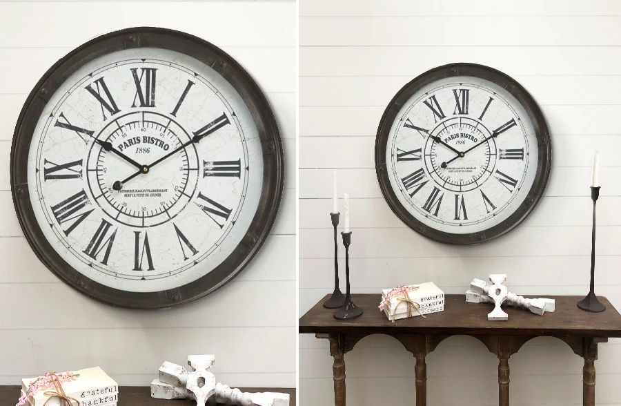 Paris Bistro Wall Clock