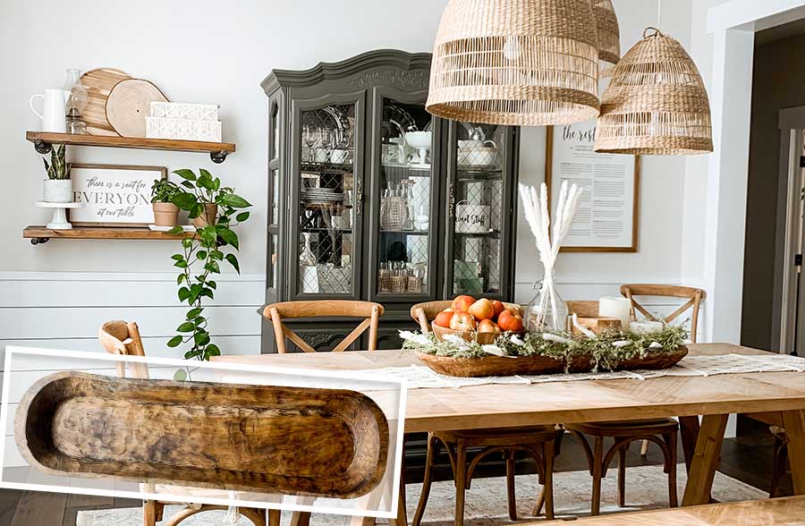 LARGE 39.5 Inch Dough Bowl Platter